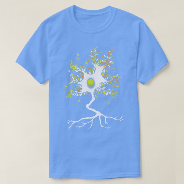 Neuron Three Biomimicry Neuro Science Nature by To T-Shirt (Design Front)