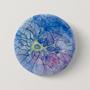 Neuron Watercolour Button