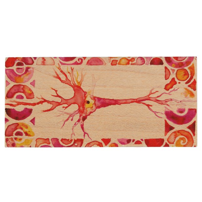 Neuron Wood Flash Drive (Back)