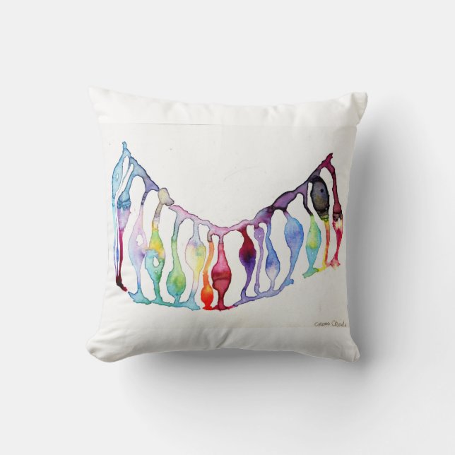 Neuronal stem cells throw pillow (Front)
