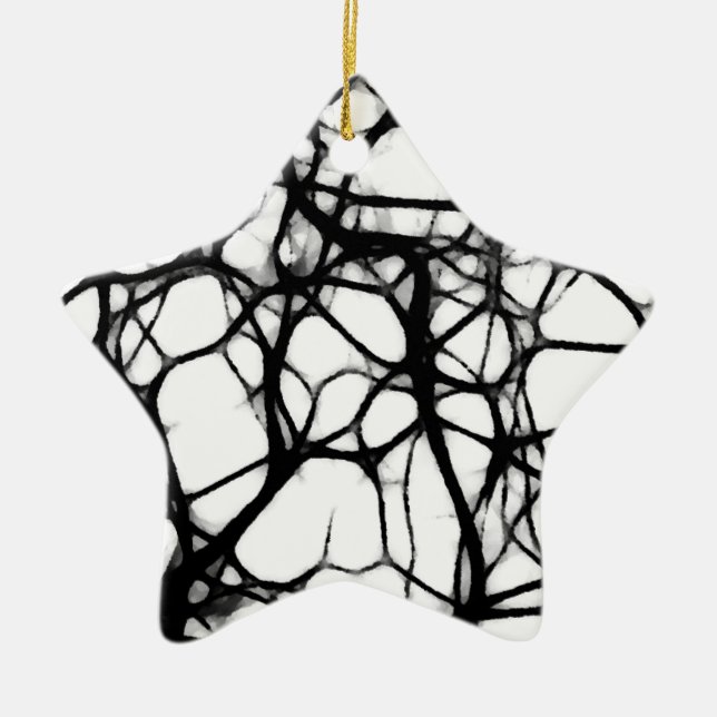 Neuronal Web 1 Ceramic Ornament (Front)