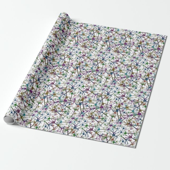 Neurons All Wrapping Paper (Unrolled)