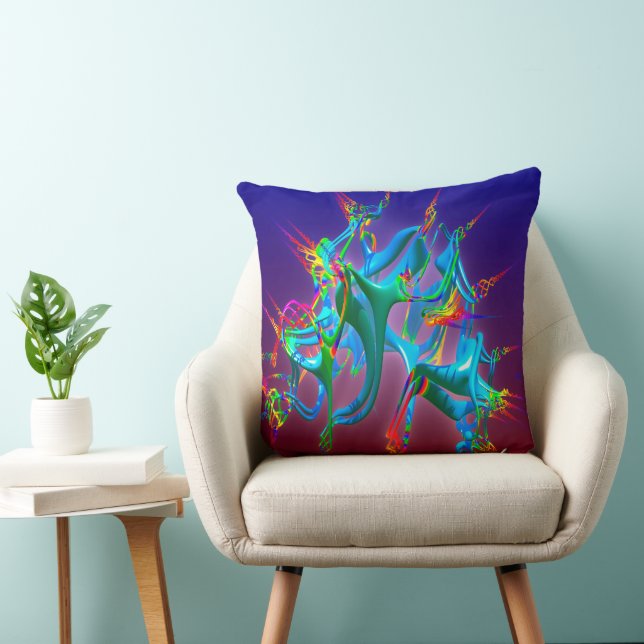 Neurons Connection Throw Pillow (Chair)