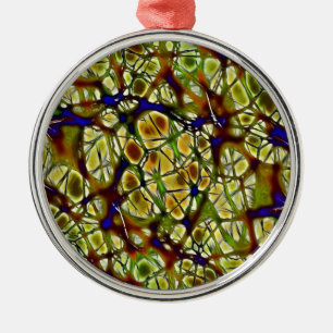 Neurons Metal Ornament