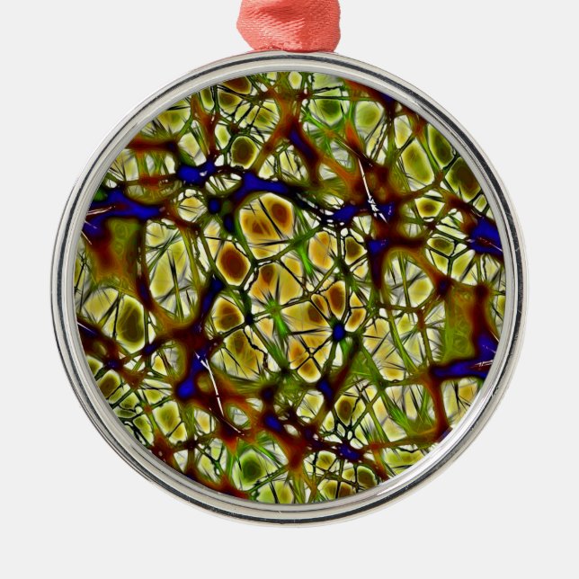 Neurons Metal Ornament (Front)