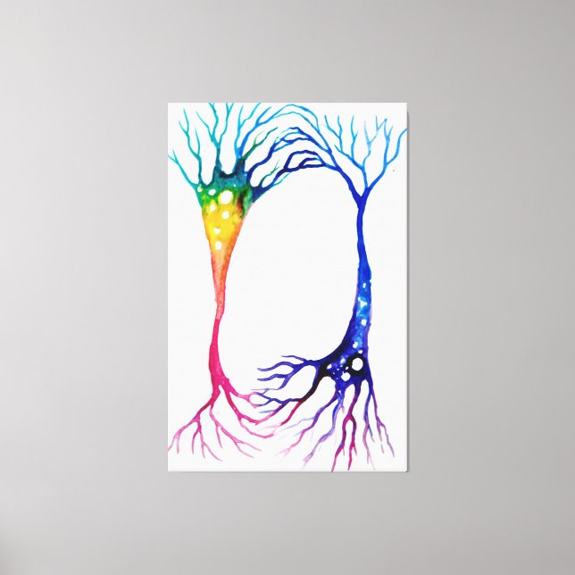 Neurons Poster Canvas Print (Front)