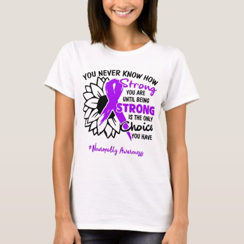 Neuropathy Awareness Ribbon Support Gifts T_Shirt
