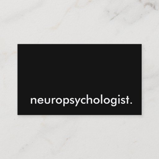 Customizable neuropsychologist. business cards