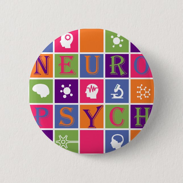 Neuropsychology - Gifts for Neuropsychologists Pinback Button (Front)