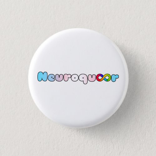 Neuroqueer trans pride infinity neurodivergent button