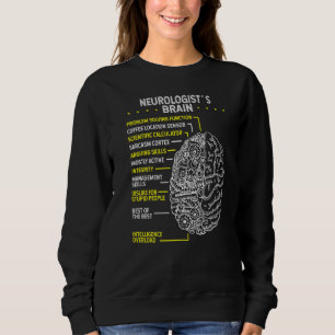 Neuroscience Brain Neurologist Neurology Scientist Sweatshirt