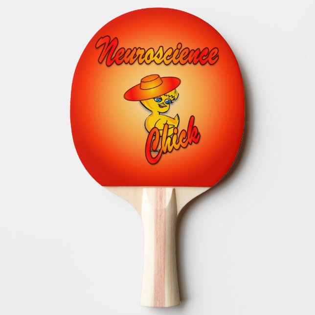 Neuroscience Chick #5 Ping-Pong Paddle (Back)