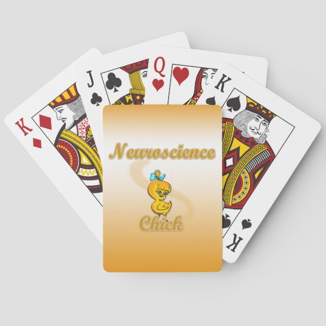 Neuroscience Chick Poker Cards (Back)