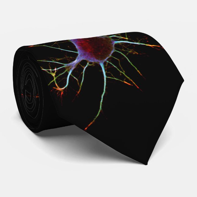 Neuroscience, neuron, science tie (Rolled)
