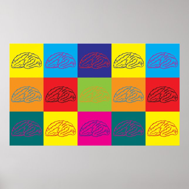 Neuroscience Pop Art Poster (Front)