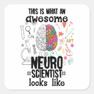Neuroscience Square Sticker