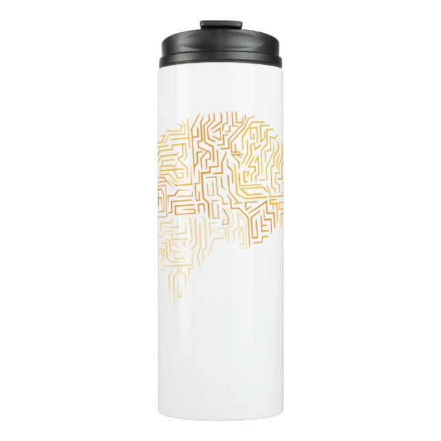 Neuroscience Superhuman Brain Gift Thermal Tumbler (Front)