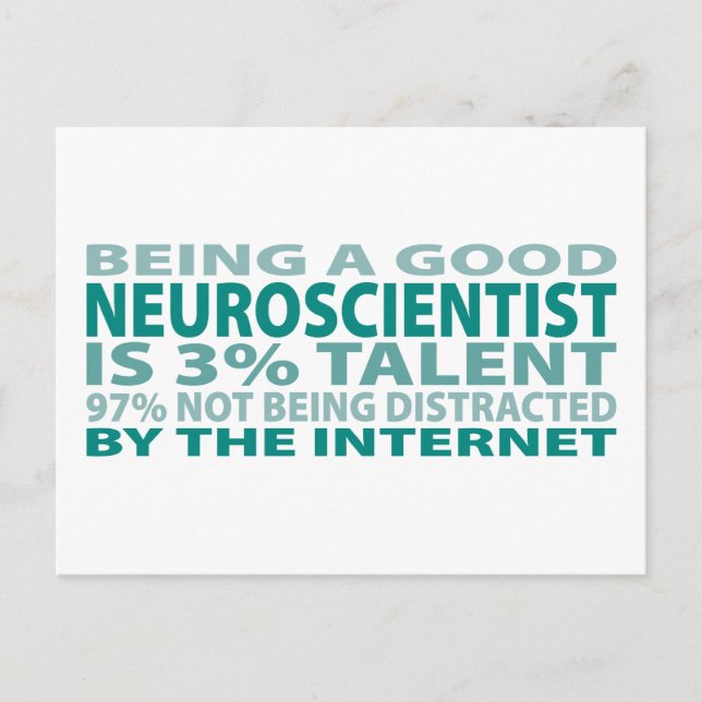 Neuroscientist 3% Talent Postcard (Front)