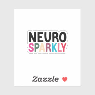 Neurosparkly Kiss-Cut , Neurodivergent Autism ADHD Sticker