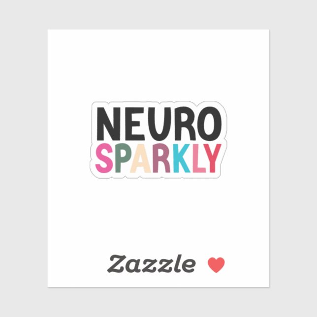 Neurosparkly Kiss-Cut , Neurodivergent Autism ADHD Sticker (Sheet)