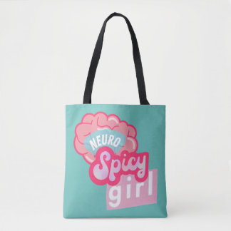 'NeuroSpicy girl' Neurodiversity Tote Bag