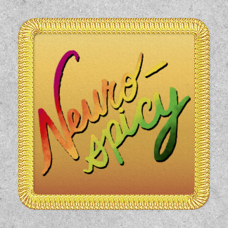 Neurospicy (Hand-Lettered Gradient Text) Patch