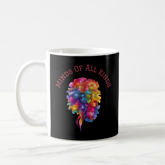 Neurospicy Minds Of All Kinds Neurodiversity Inclu Coffee Mug (Left)