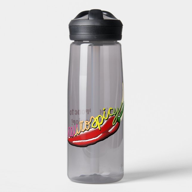Neurospicy - Neon Letters with Pepper Water Bottle (Front)