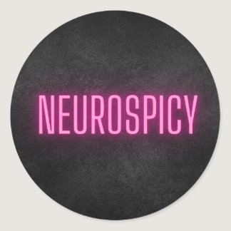 Neurospicy Neon Sticker