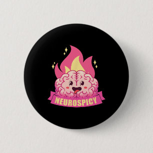 Neurospicy Neurodiversity Adhd Asd Autism Kawaii B Button