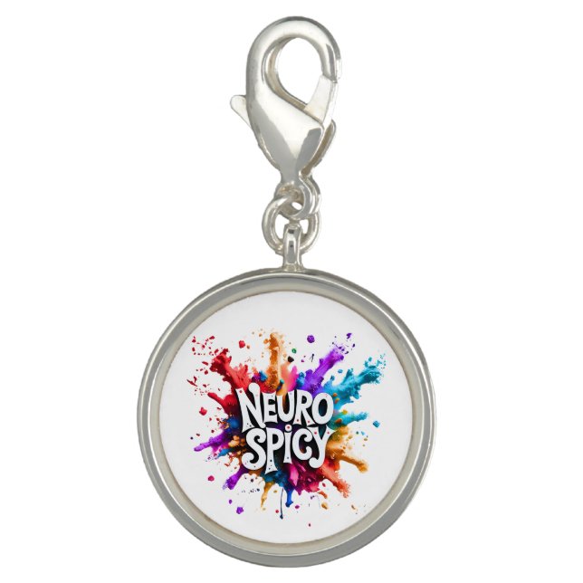 NEUROSPICY neurodiversity autism adhd dyslexia Charm (Front)