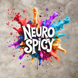 NEUROSPICY neurodiversity autism adhd dyslexia Floor Decals