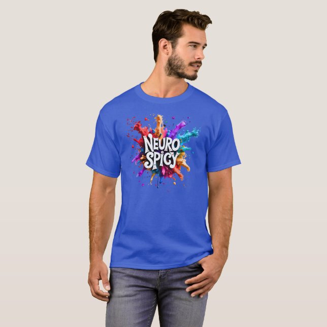 NEUROSPICY neurodiversity autism adhd dyslexia T-Shirt (Front Full)