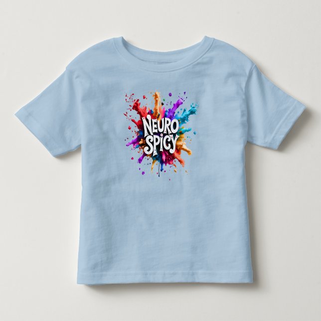 NEUROSPICY neurodiversity autism adhd dyslexia Toddler T-shirt (Front)