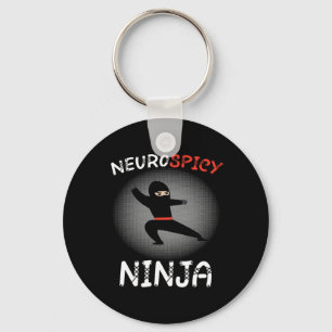Neurospicy Ninja Autism Shirt For Kids Neurodivers Keychain