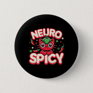 Neurospicy Shirt - Neurodivergent Adhd Asd Autism  Button