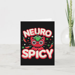 Neurospicy Shirt - Neurodivergent Adhd Asd Autism  Card
