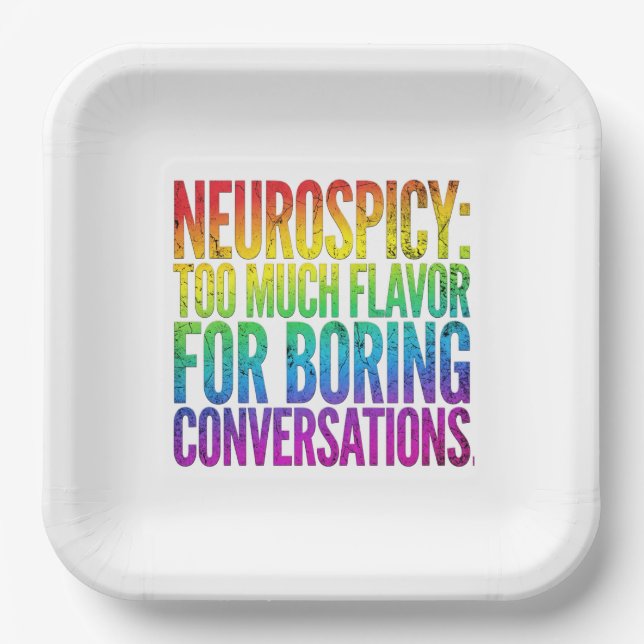 Neurospicy Too Much Flavor ND Plates (Front)