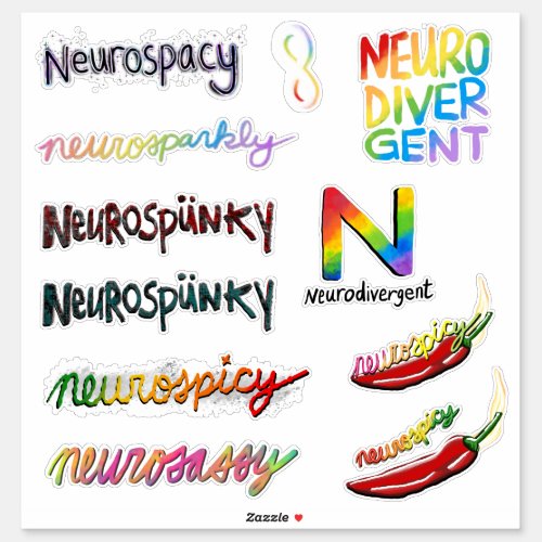 Neurospunky and Friends _ a ND Sticker Pack
