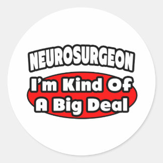 Neurosurgeon...Big Deal Classic Round Sticker