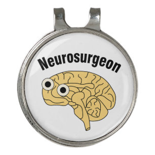 Neurosurgeon Brain Golf Hat Clip