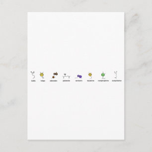 Neurotransmitter Parade Postcard