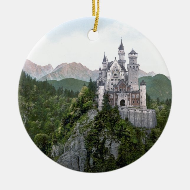Neuschwanstein Castle 5 Ceramic Ornament (Front)