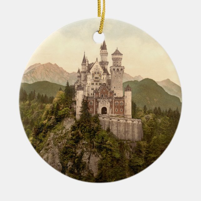 Neuschwanstein Castle, Bavaria, Germany Ceramic Ornament (Front)