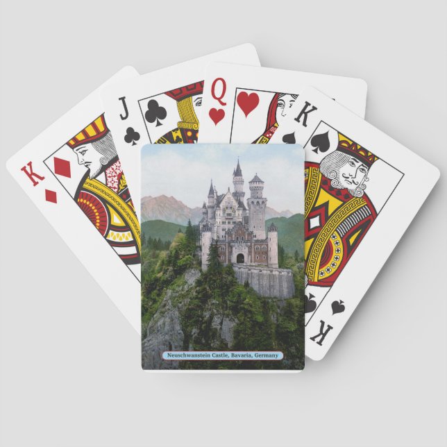 Neuschwanstein Castle, Bavaria, Germany Poker Cards (Back)