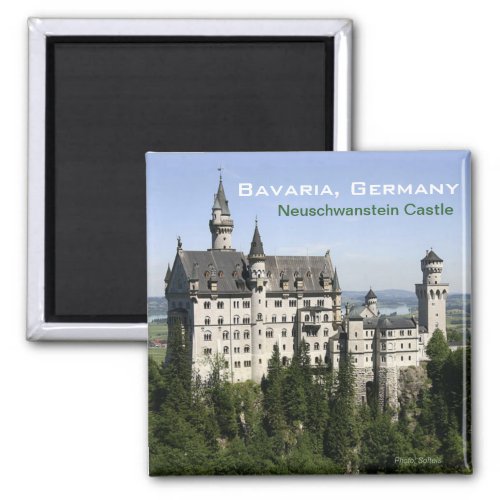Neuschwanstein Castle Bavaria Travel Fridge Magnet