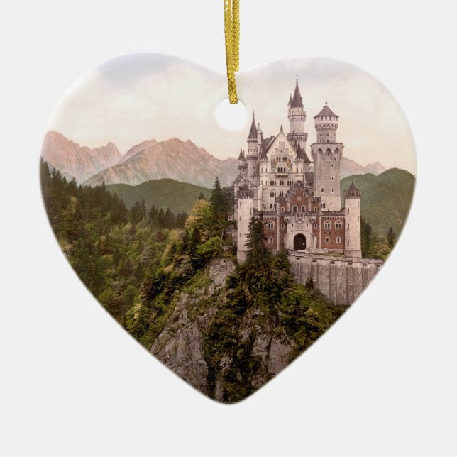 NEUSCHWANSTEIN CASTLE CERAMIC ORNAMENT (Front)