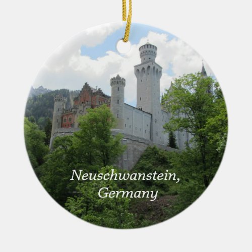 Neuschwanstein Castle Ceramic Ornament