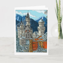 Neuschwanstein Castle - Color - Greeting Card