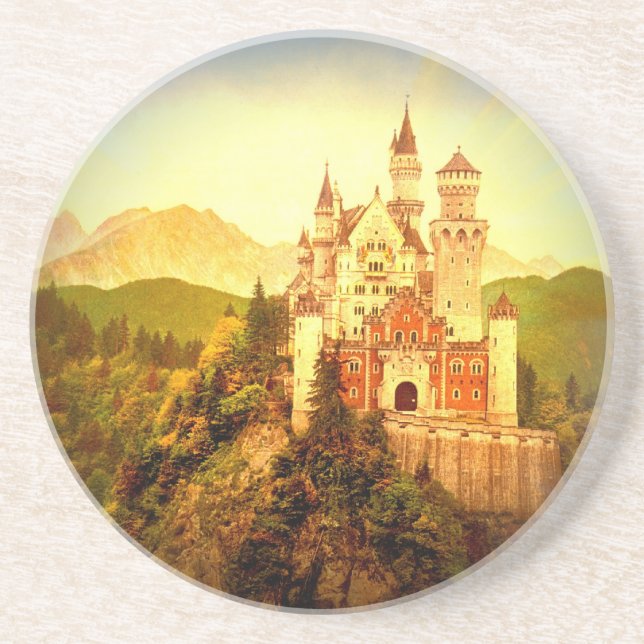 Neuschwanstein Castle Drink Coaster (Front)